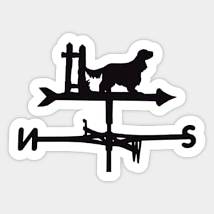 North-south Dog Sticker